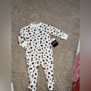 0-3 Months Baby Pajamas Fall Zip Footed New